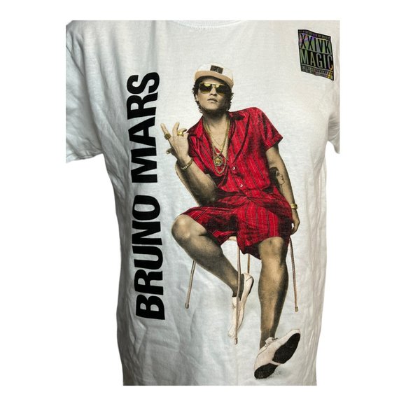 Bruno Mars 24k Magic World Tour Official Concert T-shirt - Unisex - Picture 2 of 5